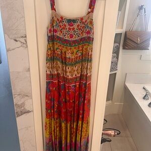 Natural Life Colorful Smocked Dress